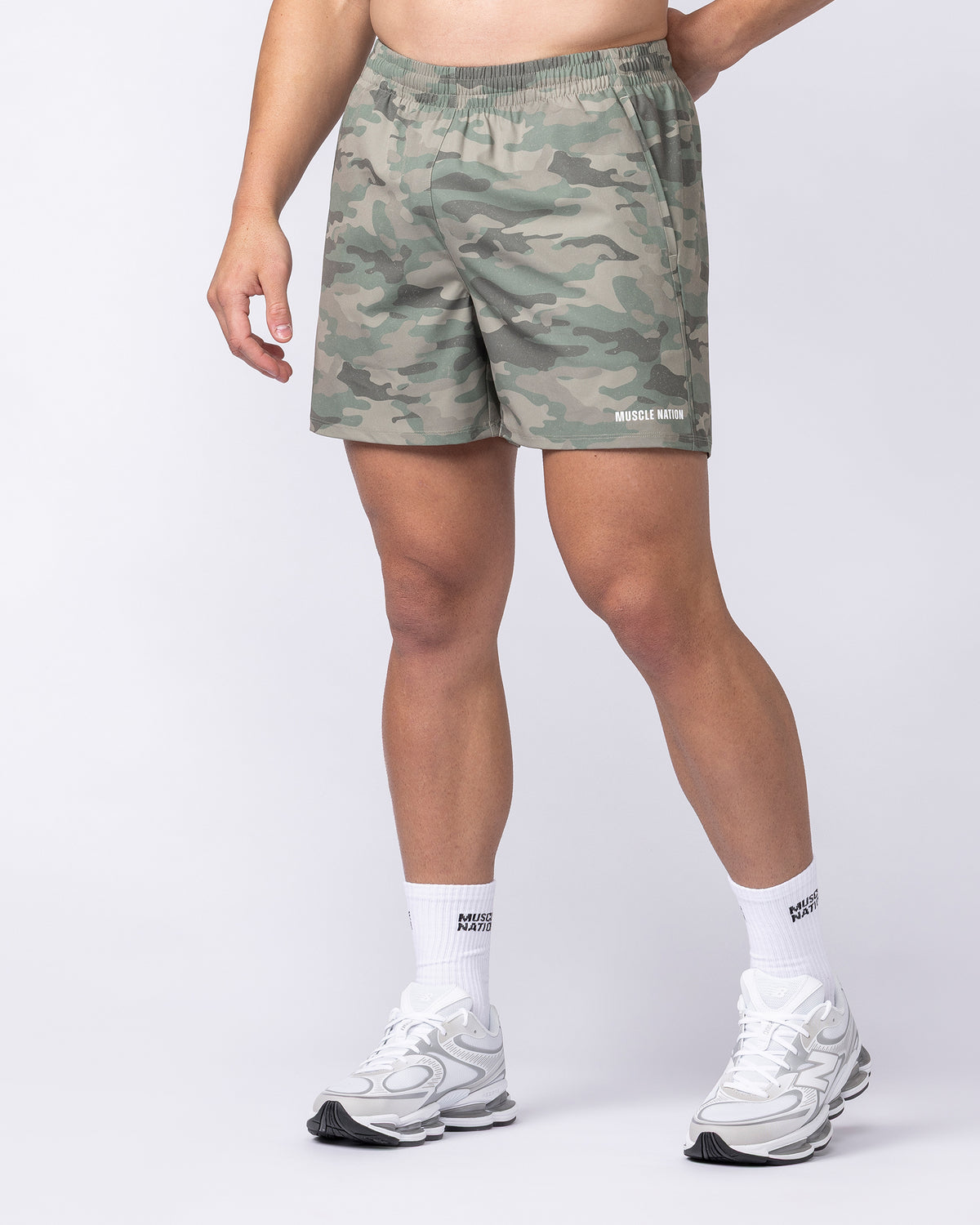 Essential Active 5" Shorts - Washed Camo