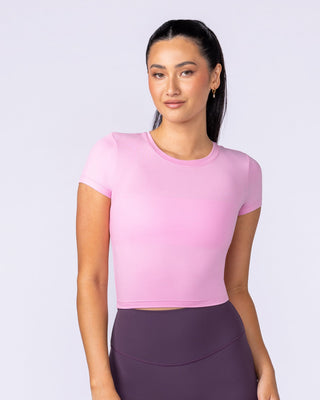 Essential Cropped Tee - Pink Pony-Tops-XXS-112534PNKPY-XXS-MNAPPRL44734-1-Muscle Nation