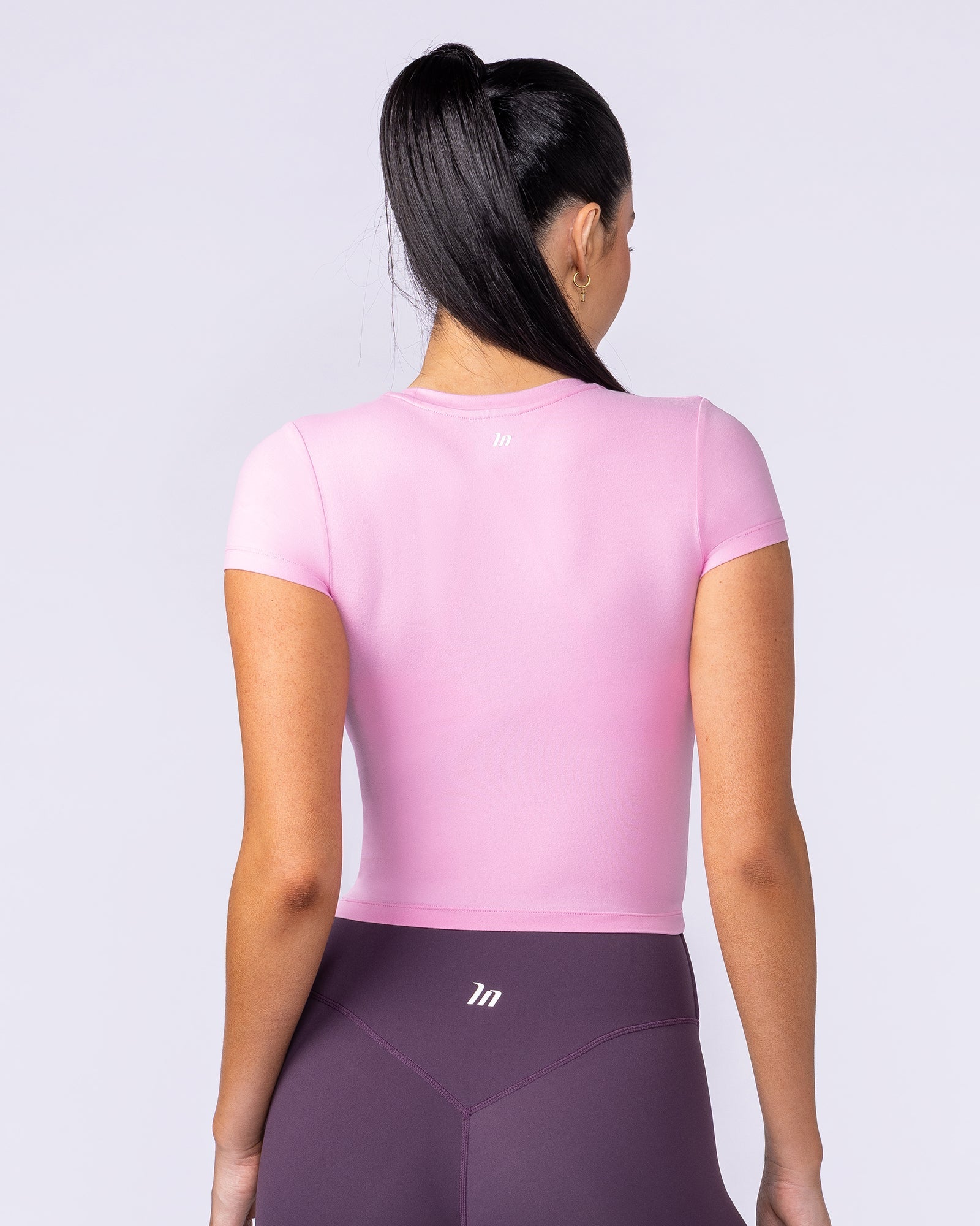 Essential Cropped Tee - Pink Pony-Tops-XXS-112534PNKPY-XXS-MNAPPRL44734-2-Muscle Nation