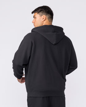 Essential Zip Hoodie - Black-Jumpers & Hoodies-XS-042632BLK-XS-MNAPPRL50309-2-Muscle Nation