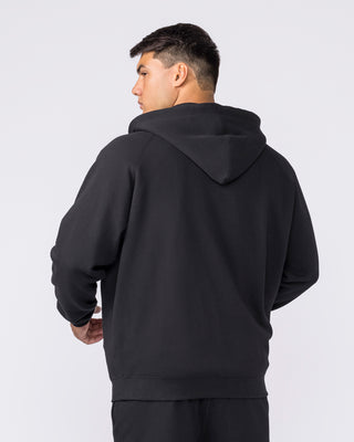 Essential Zip Hoodie - Black-Jumpers & Hoodies-XS-042632BLK-XS-MNAPPRL50309-2-Muscle Nation