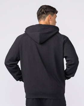 Essential Zip Hoodie - Black-Jumpers & Hoodies-XS-042632BLK-XS-MNAPPRL50309-4-Muscle Nation