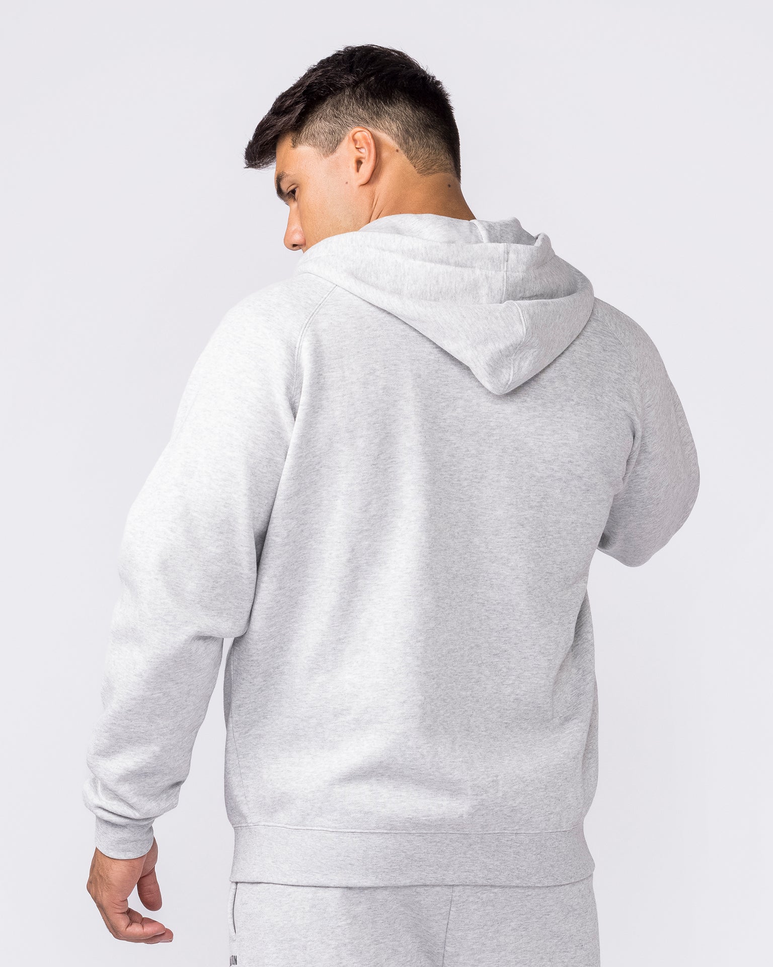 Essential Zip Hoodie - Grey Marl-Jumpers & Hoodies-XS-042632GRYMRL-XS-MNAPPRL50317-2-Muscle Nation