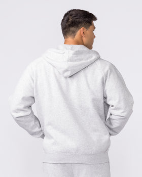 Essential Zip Hoodie - Grey Marl-Jumpers & Hoodies-XS-042632GRYMRL-XS-MNAPPRL50317-5-Muscle Nation