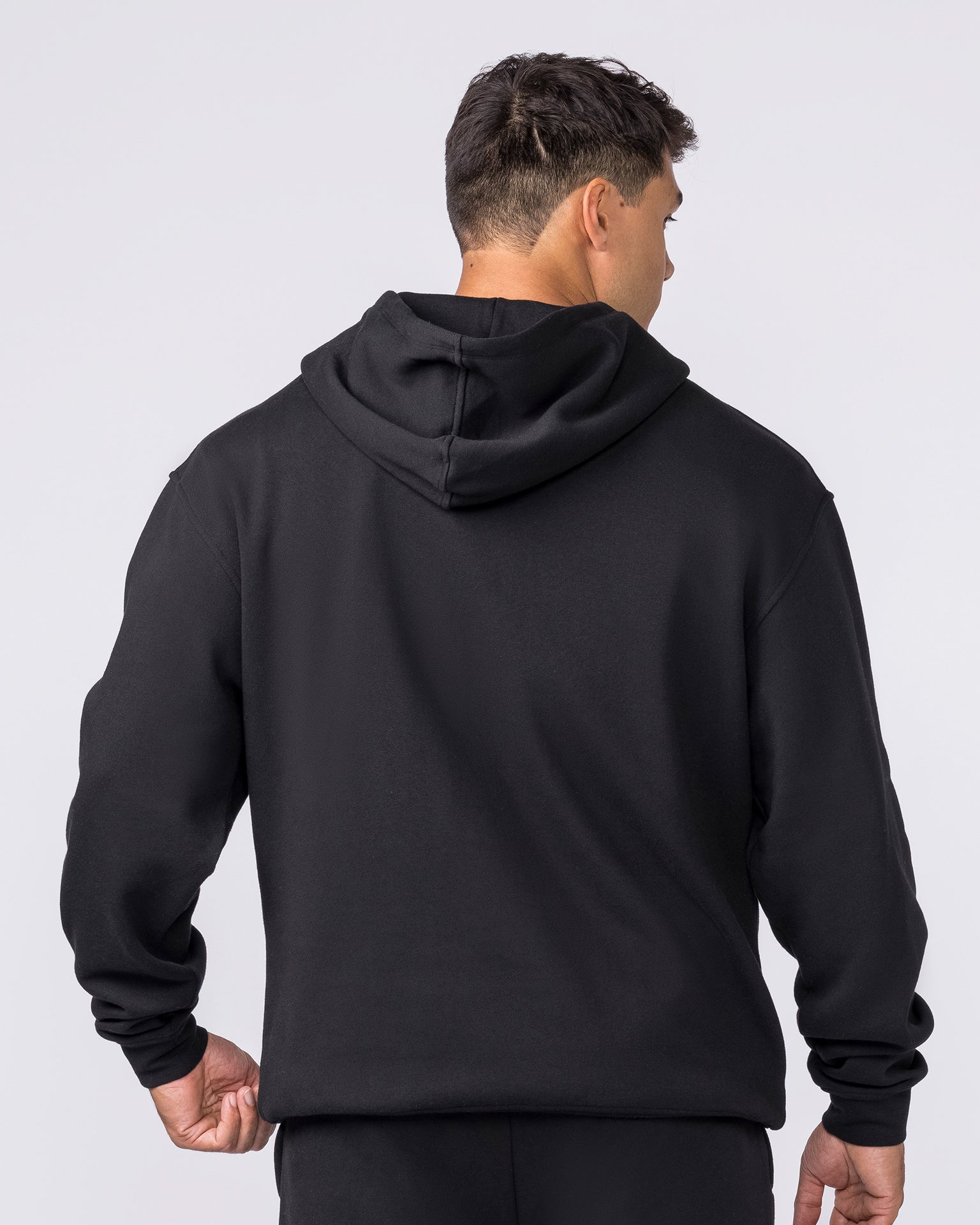 Essential Hoodie - Black-Jumpers & Hoodies-XS-042635BLK-XS-MNAPPRL50365-5-Muscle Nation