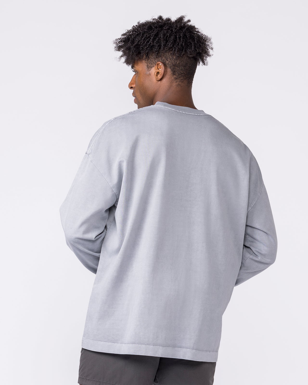 Essential Oversized Long Sleeve Vintage Tee - Washed Cement-Long Sleeve T-Shirts-XS-032640WCMT-XS-MNAPPRL49661-2-Muscle Nation