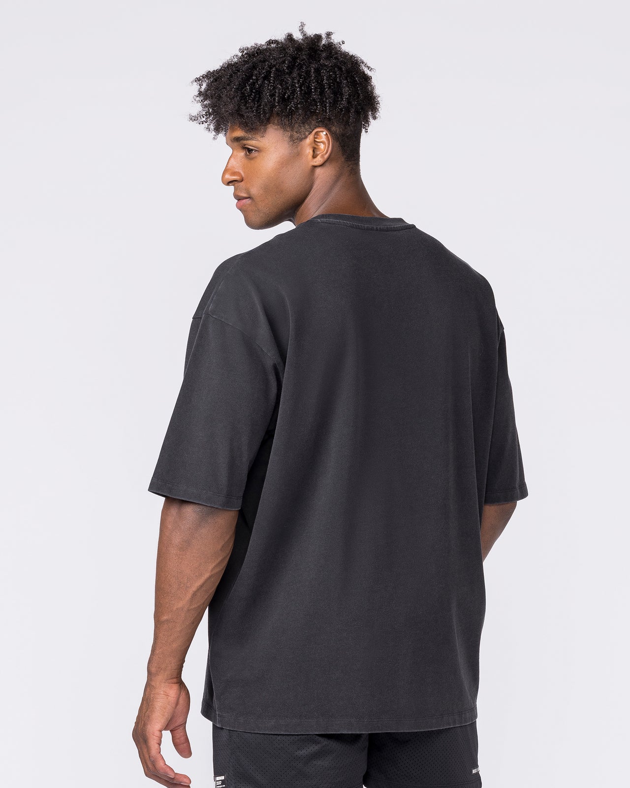 Essential Oversized Vintage Tee - Washed Black-T-Shirts-XS-032646WSHBLK-XS-MNAPPRL49716-2-Muscle Nation