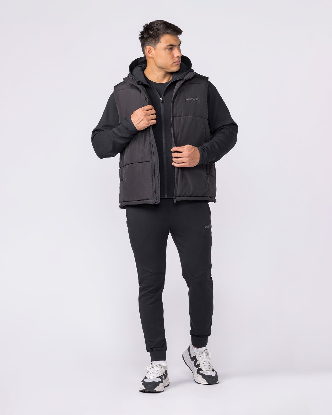 Essential Puffer Vest - Black-Jackets-XS-042636BLK-XS-MNAPPRL50397-5-Muscle Nation