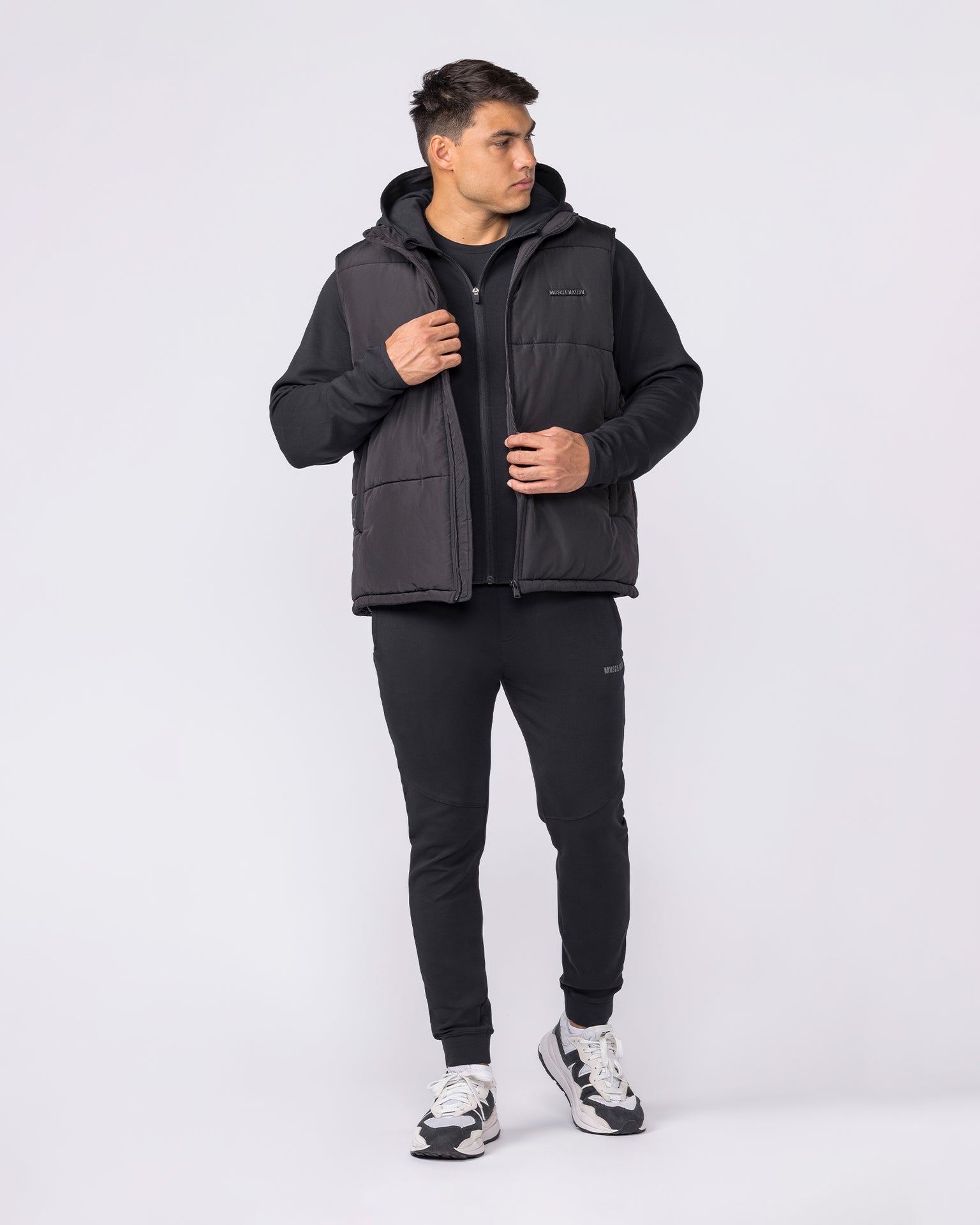 Essential Puffer Vest - Black-Jackets-XS-042636BLK-XS-MNAPPRL50397-5-Muscle Nation