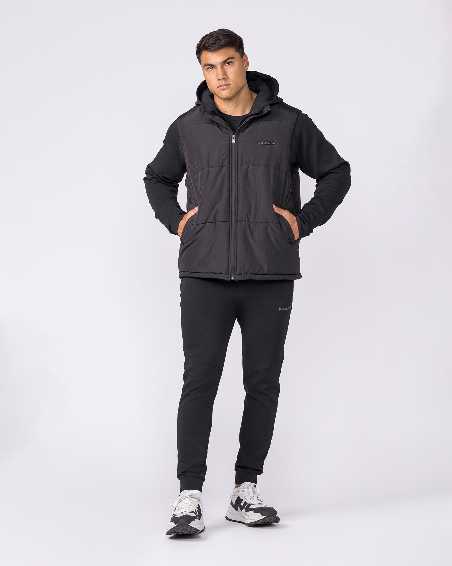 Essential Puffer Vest - Black-Jackets-XS-042636BLK-XS-MNAPPRL50397-6-Muscle Nation