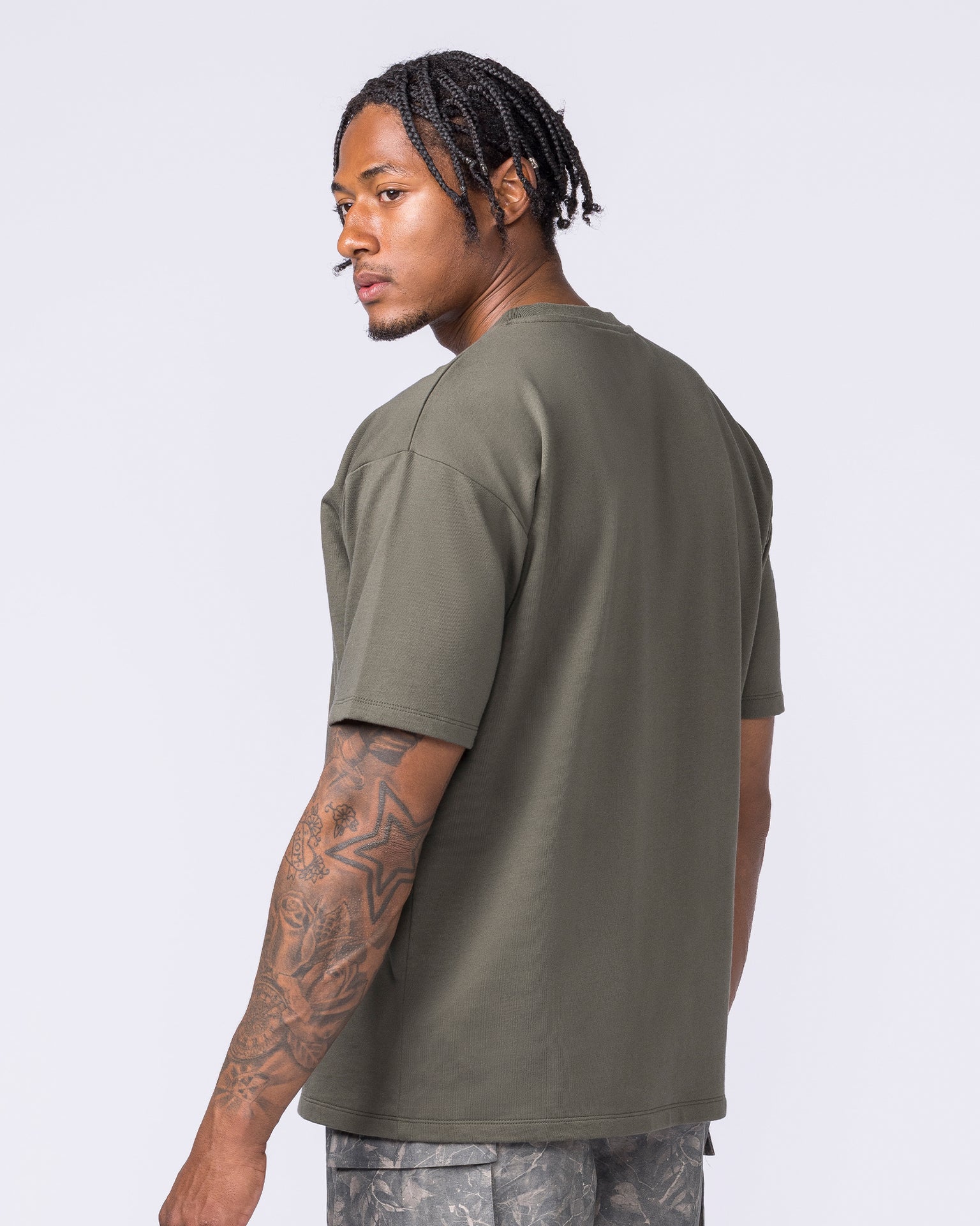 Essential Regular Fit Tee - Dark Khaki-T-Shirts-S-122507DKHAKI-S-MNAPPRL48062-2-Muscle Nation