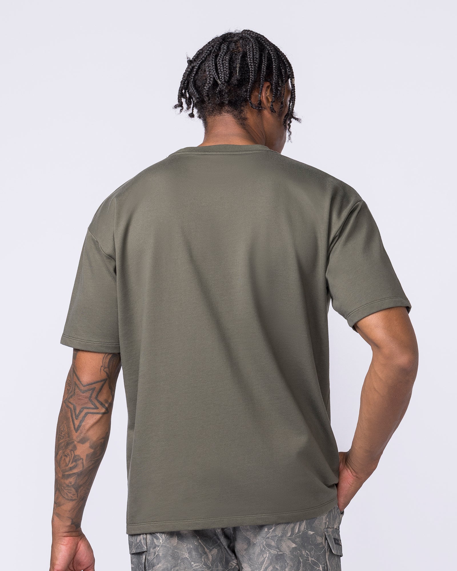 Essential Regular Fit Tee - Dark Khaki-T-Shirts-S-122507DKHAKI-S-MNAPPRL48062-5-Muscle Nation