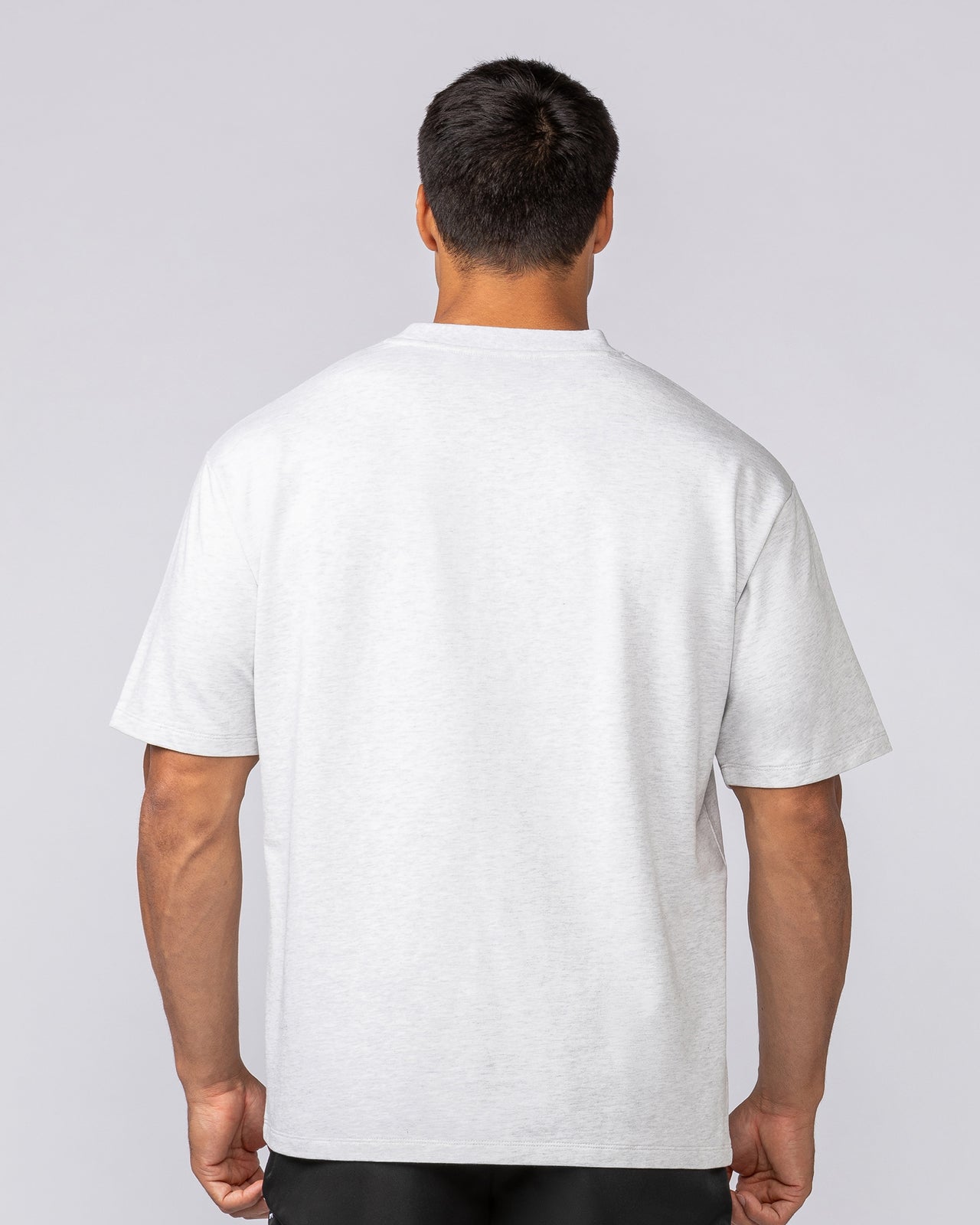 Essential Regular Fit Tee - Snow Grey Marl-T-Shirts-S-062532SNGRYMR-S-MNAPPRL43286-4-Muscle Nation