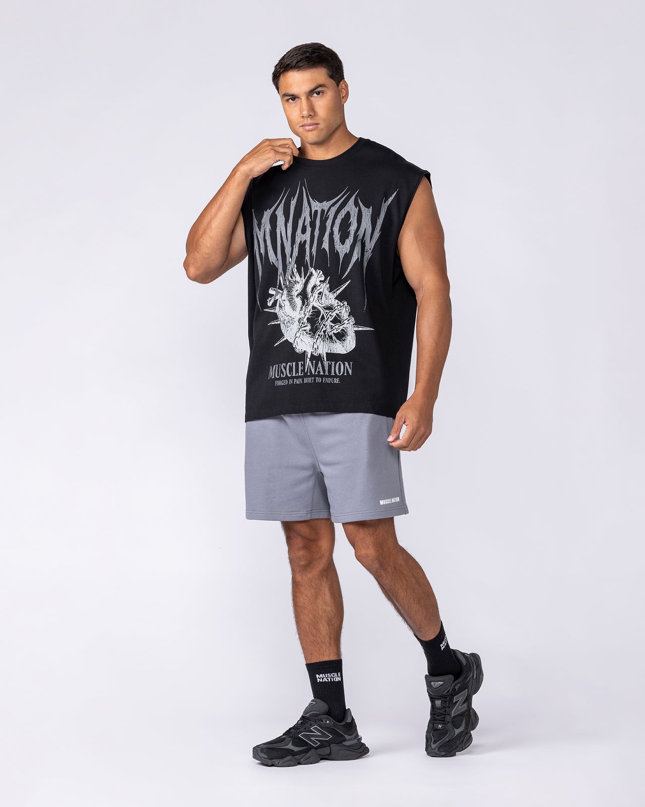 Essential Sweat 5" Shorts - Cement