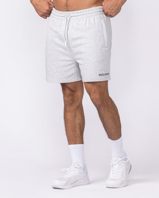 Essential Sweat 5" Shorts - Grey Marl-Shorts-S-042643GRYMRL-S-MNAPPRL50483-1-Muscle Nation