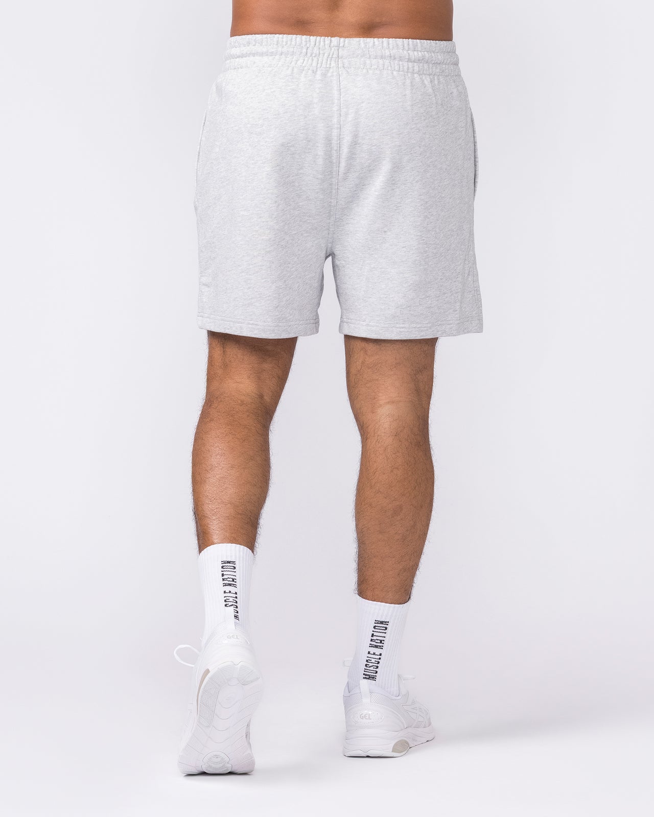 Essential Sweat 5" Shorts - Grey Marl-Shorts-S-042643GRYMRL-S-MNAPPRL50483-5-Muscle Nation