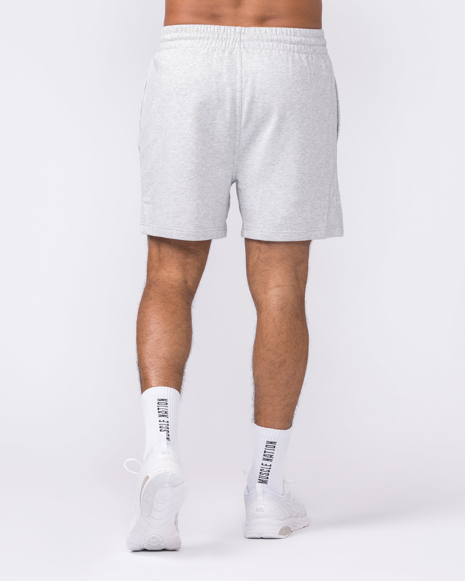 Essential Sweat 5" Shorts - Grey Marl-Shorts-S-042643GRYMRL-S-MNAPPRL50483-5-Muscle Nation
