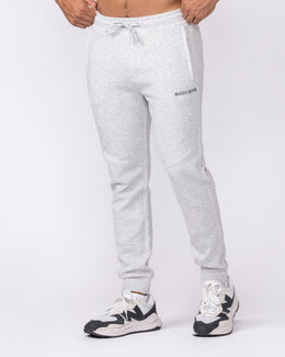Essential Tech Pants Grey Marl - Muscle Nation men's trackpants