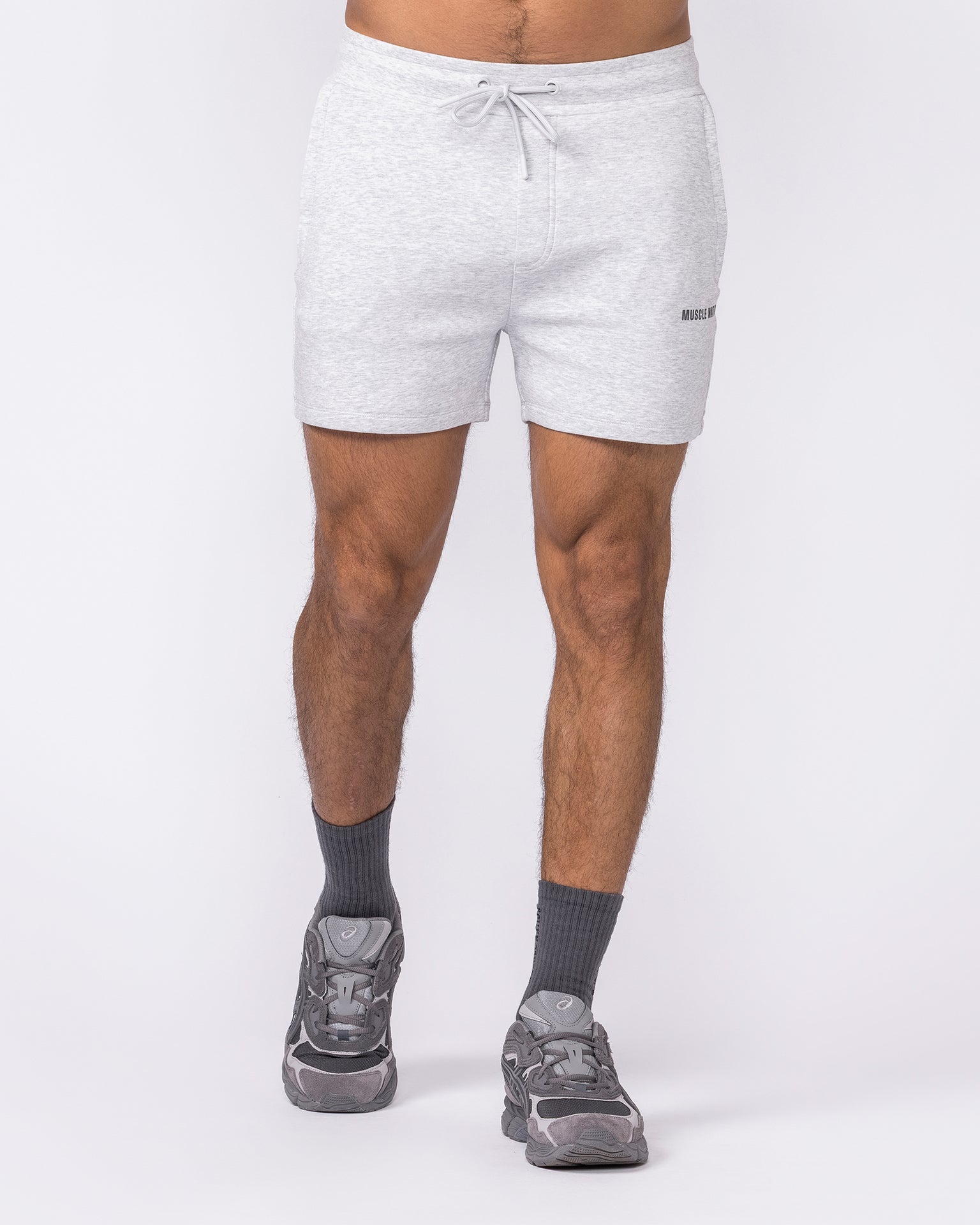 Essential Tech Shorts - Grey Marl-Shorts-S-042642GRYMRL-S-MNAPPRL50469-3-Muscle Nation