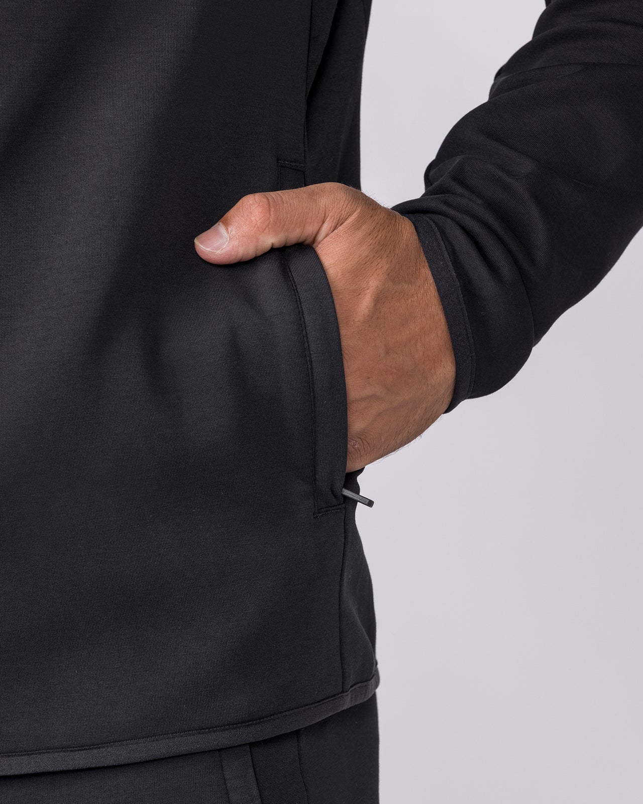 Essential Tech Zip Hoodie - Black-Jumpers & Hoodies-XS-042634BLK-XS-MNAPPRL50349-6-Muscle Nation