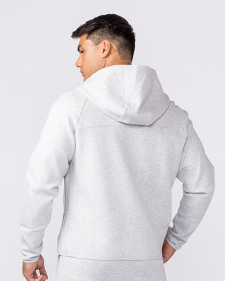 Essential Tech Zip Hoodie - Grey Marl-Jumpers & Hoodies-XS-042634GRYMRL-XS-MNAPPRL50357-2-Muscle Nation
