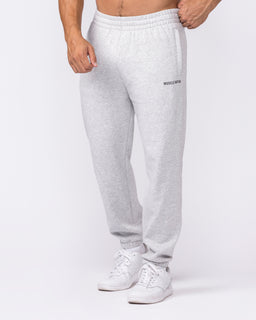 Essential Trackies - Grey Marl-Bottoms-S-042638GRYMRL-S-MNAPPRL50420-1-Muscle Nation