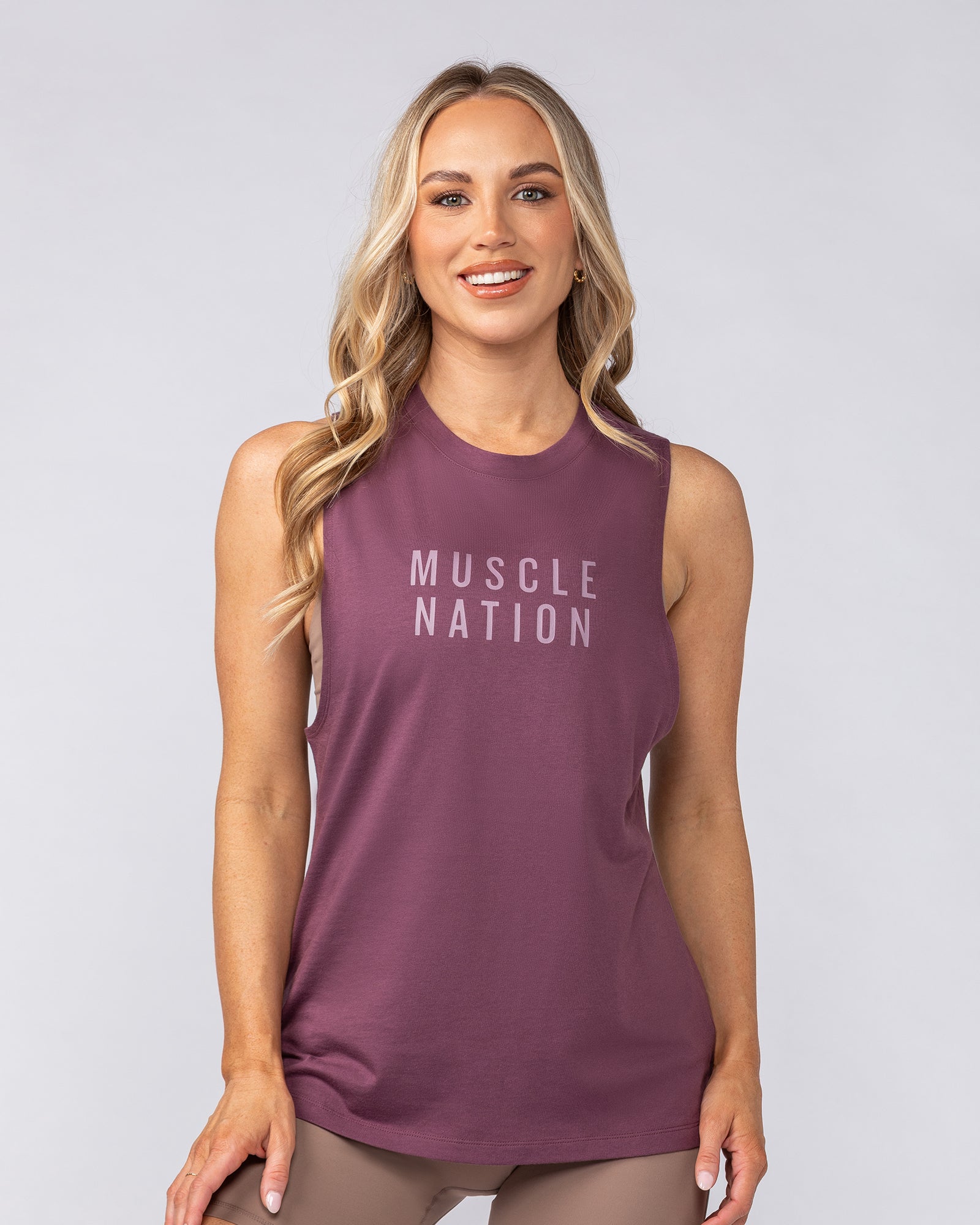 Essential Training Tank - Acai-Singlets & Tanks-XXS-082512ACAI-XXS-MNAPPRL43509-1-Muscle Nation