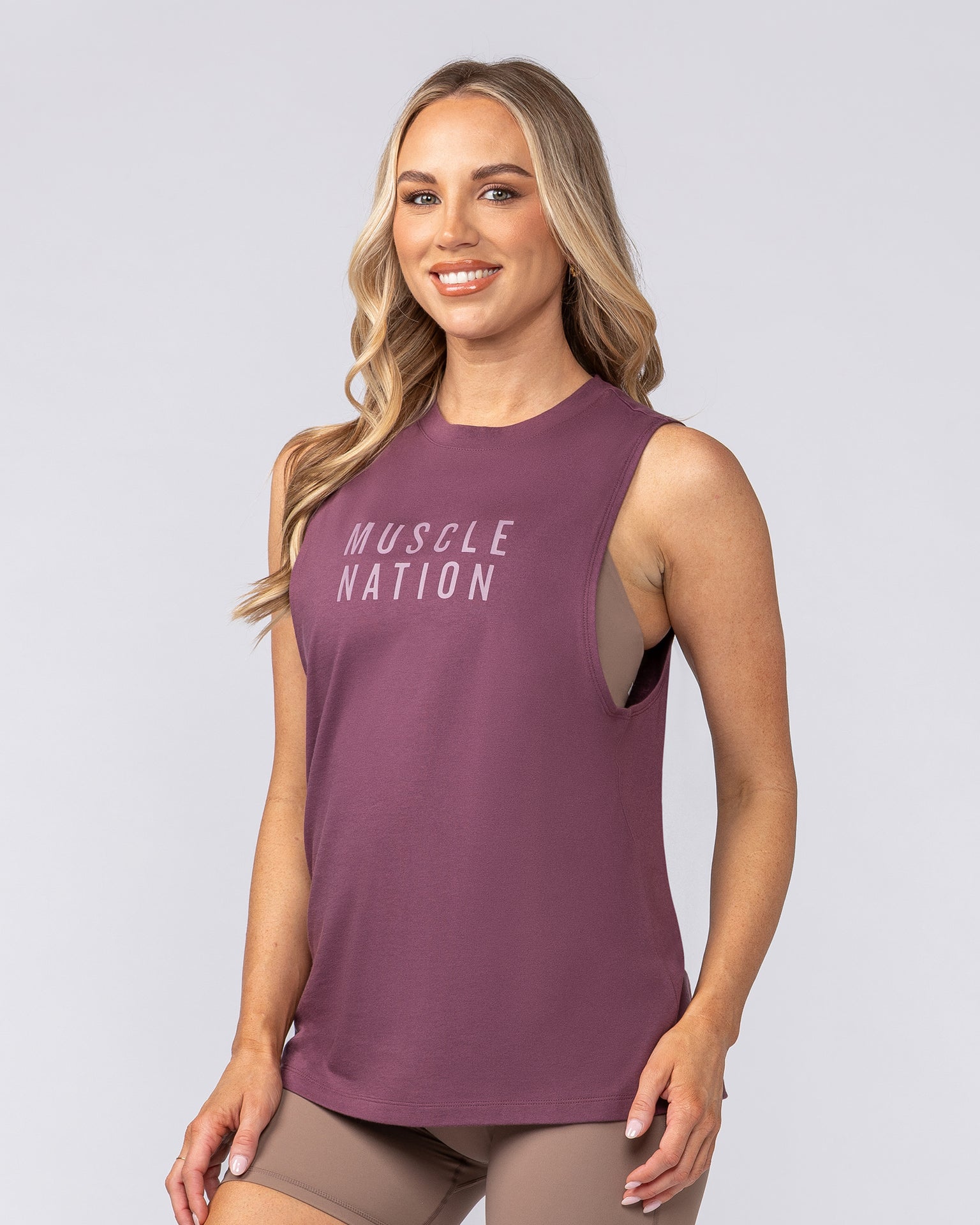 Essential Training Tank - Acai-Singlets & Tanks-XXS-082512ACAI-XXS-MNAPPRL43509-2-Muscle Nation