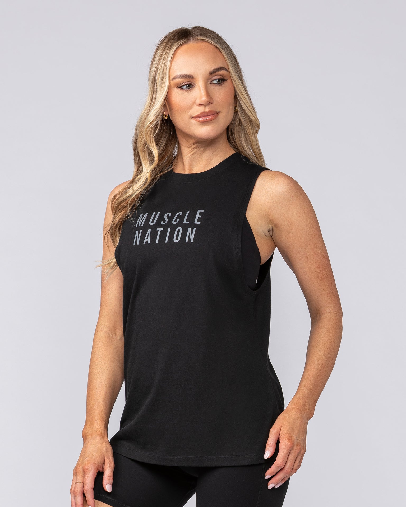 Essential Training Tank - Black-Singlets & Tanks-XXS-092407BLK-XXS-MNAPPRL40356-3-Muscle Nation