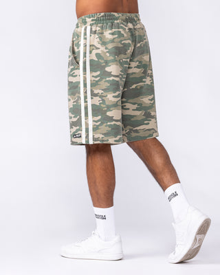 Essential Wide Sweat 9" Shorts - Washed Camo