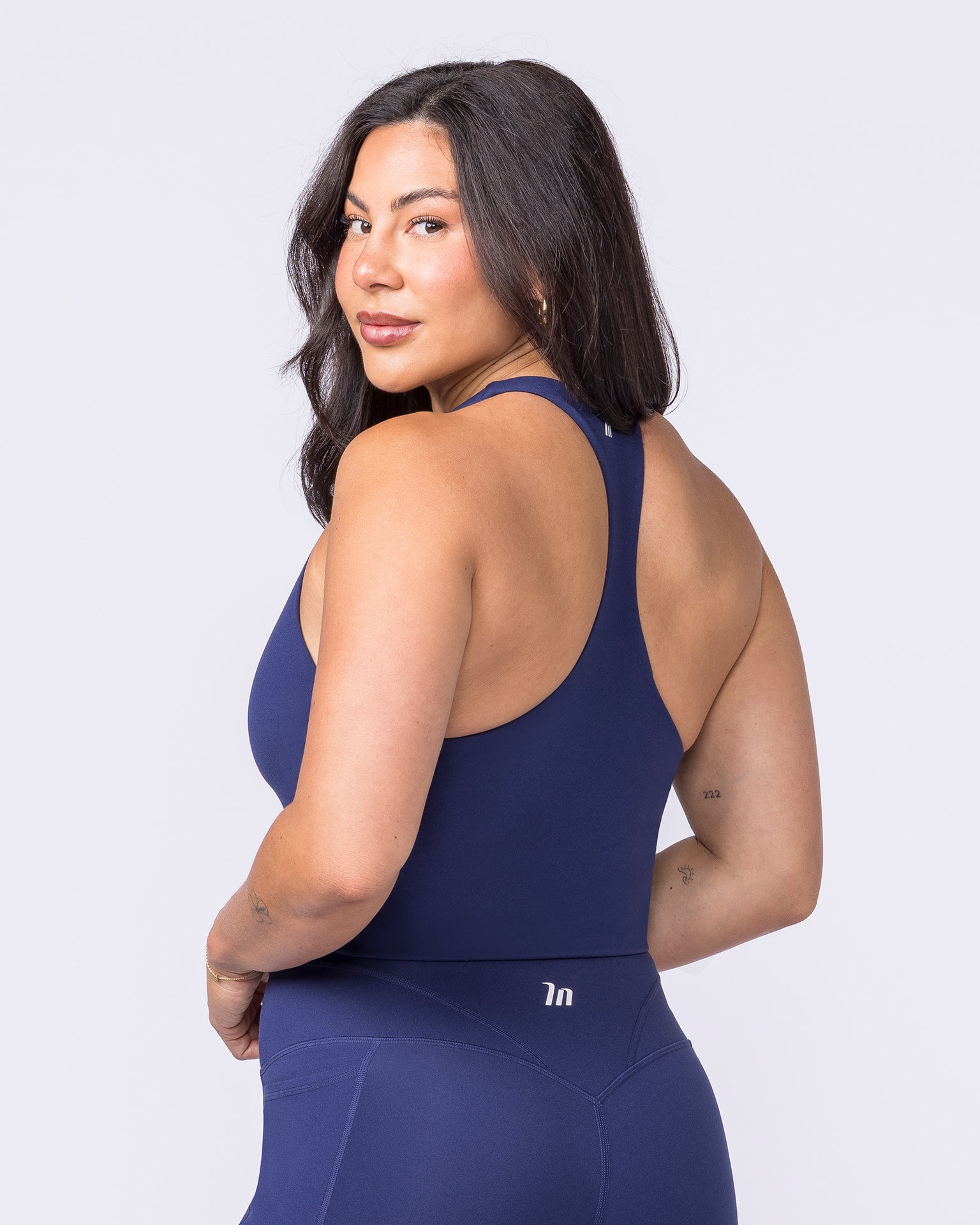 Everyday Form Cropped Tank - Classic Navy-Singlets & Tanks-XXS-022612CNAVY-XXS-MNAPPRL48542-2-Muscle Nation