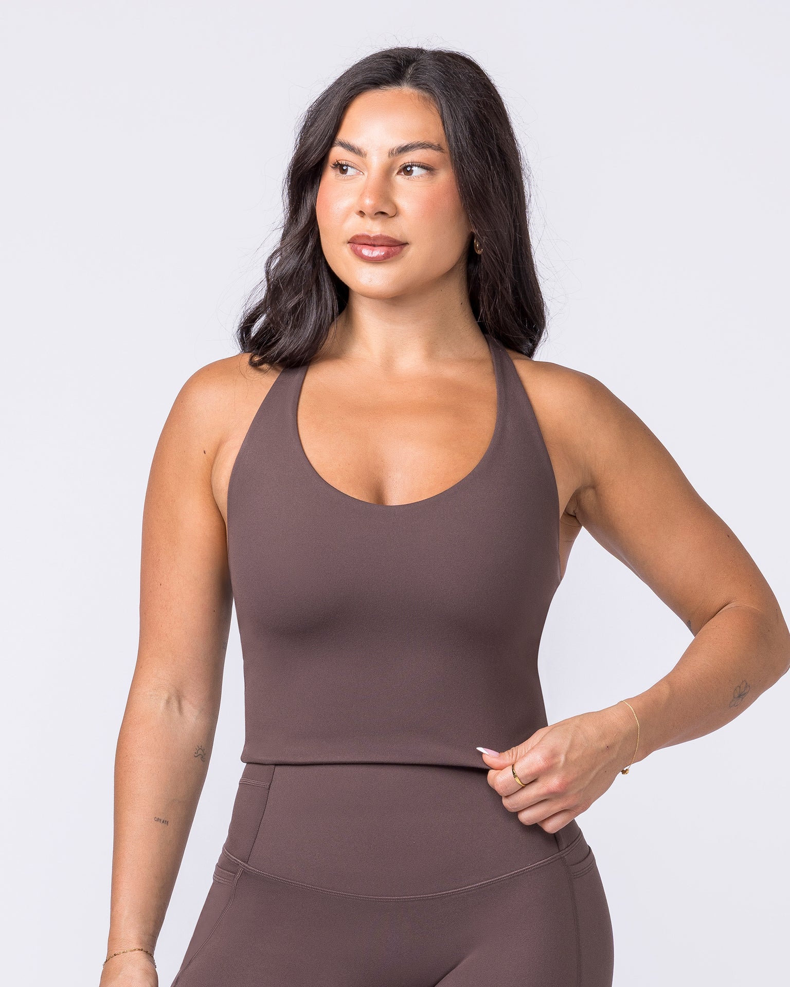 Everyday Form Cropped Tank - Cola-Singlets & Tanks-XXS-022612COLA-XXS-MNAPPRL48533-1-Muscle Nation