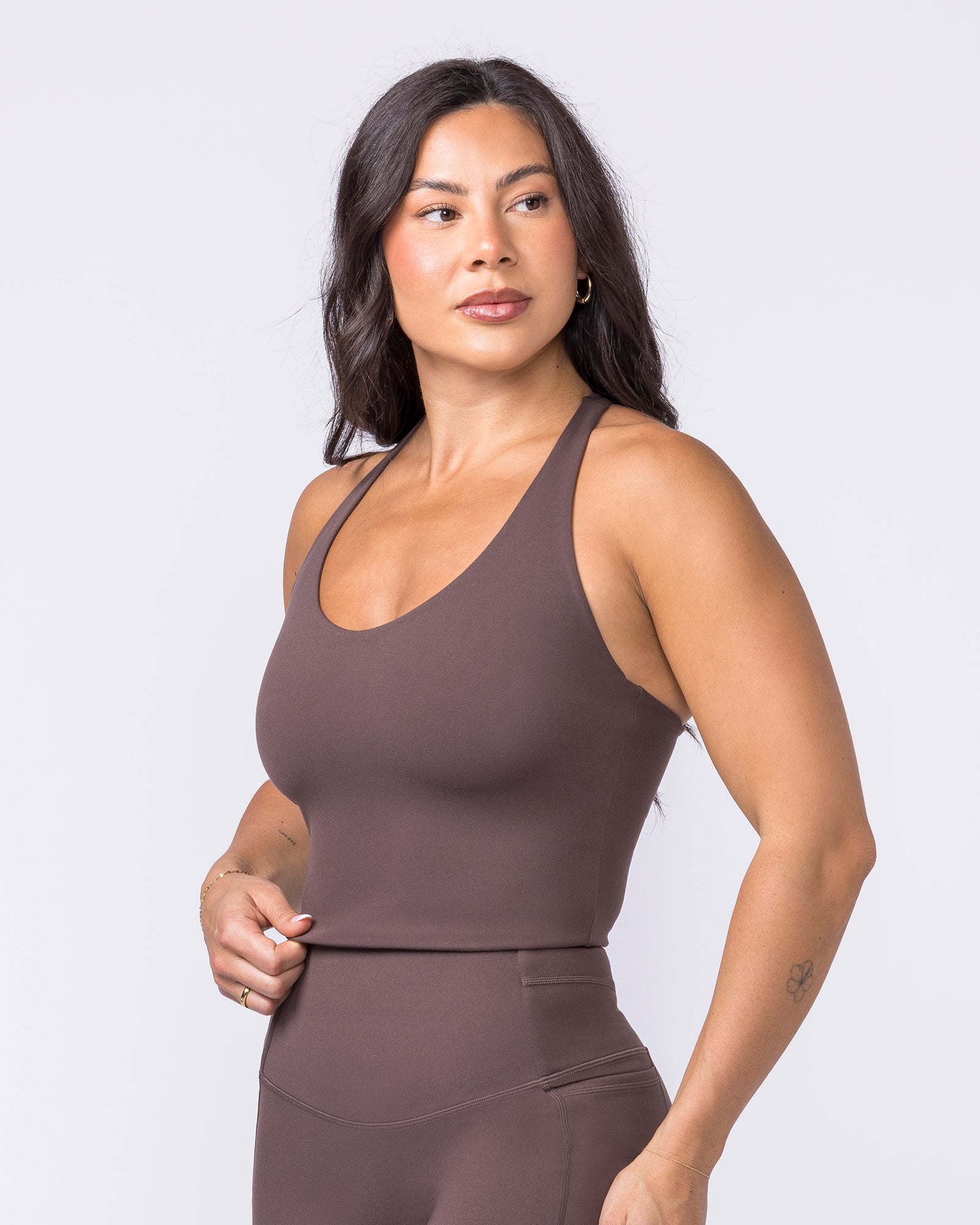 Everyday Form Cropped Tank - Cola-Singlets & Tanks-XXS-022612COLA-XXS-MNAPPRL48533-3-Muscle Nation