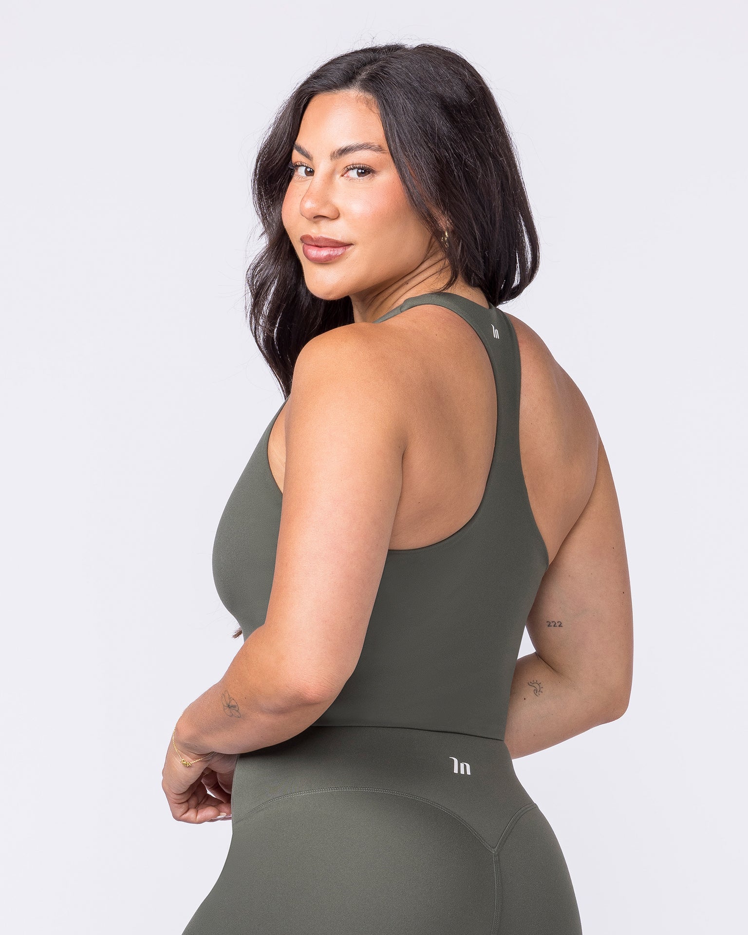 Everyday Form Cropped Tank - Eucalyptus-Singlets & Tanks-XXS-022612EUYPTS-XXS-MNAPPRL48524-2-Muscle Nation