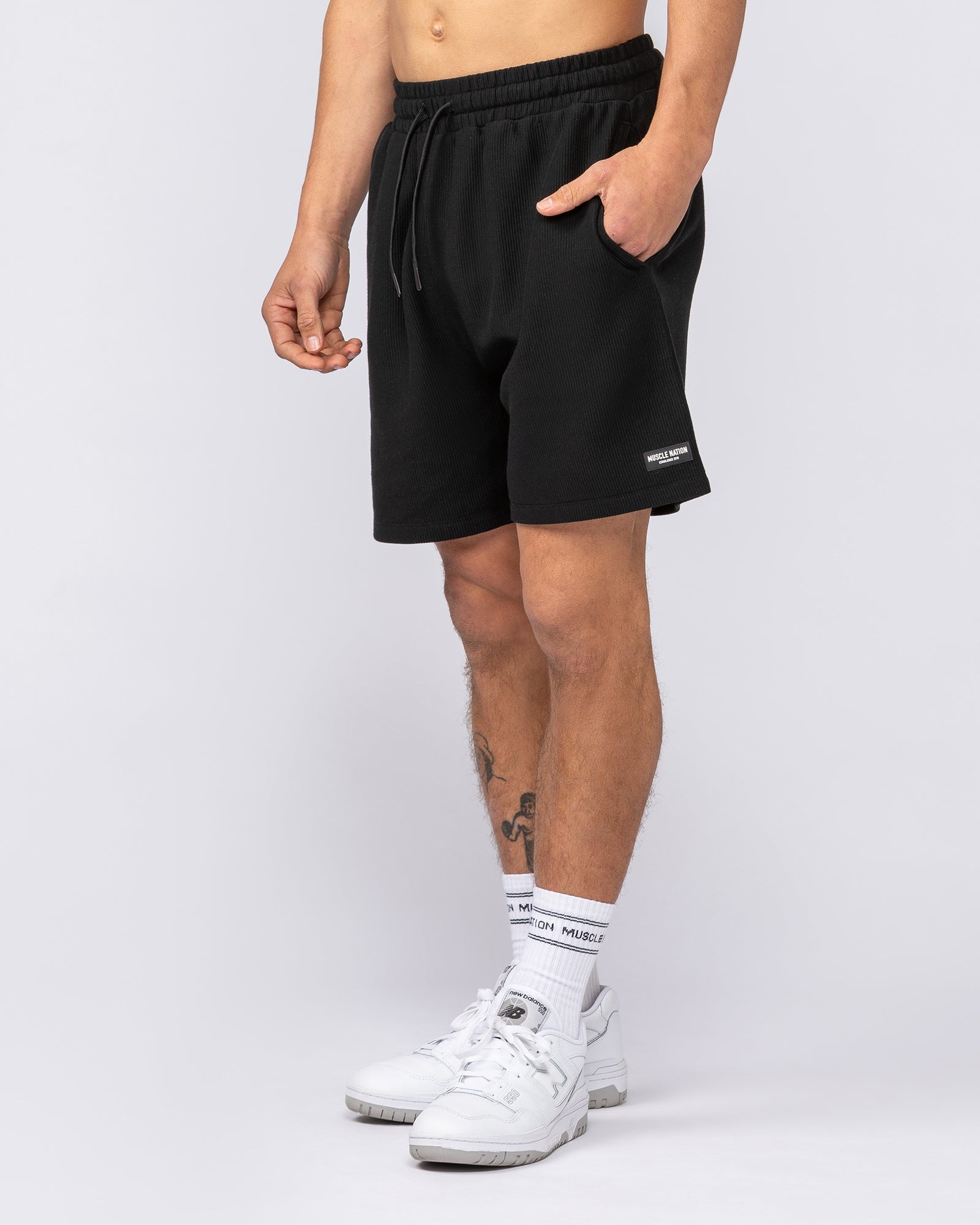 Everyday Jersey Shorts - Black-Shorts-S-082526BLK-S-MNAPPRL43907-2-Muscle Nation