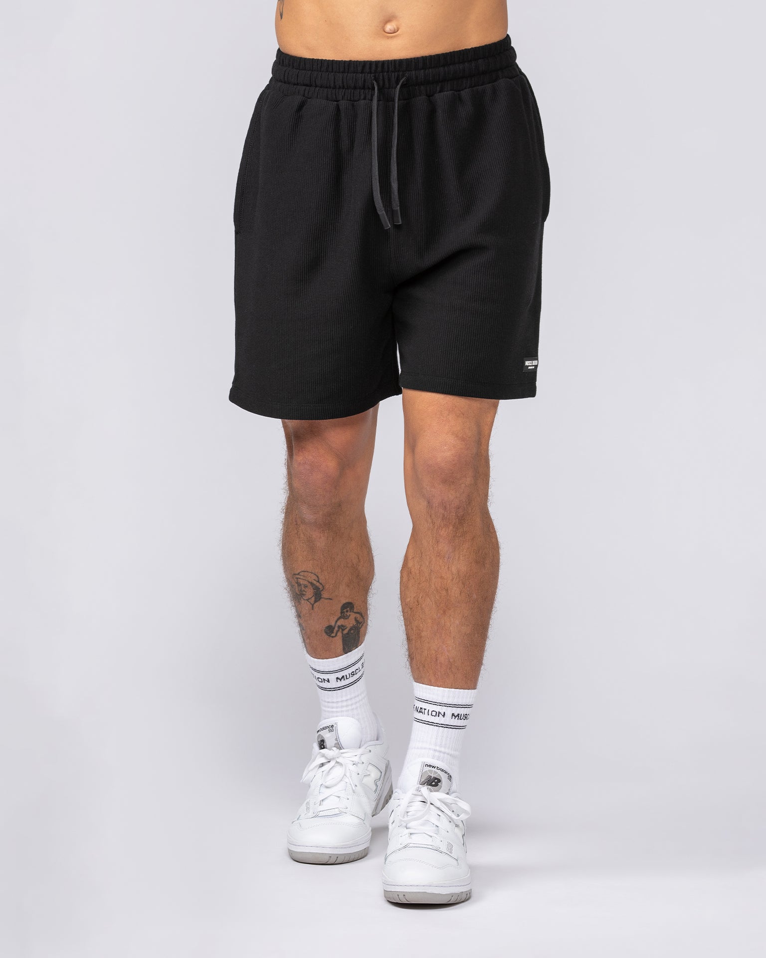 Everyday Jersey Shorts - Black-Shorts-S-082526BLK-S-MNAPPRL43907-3-Muscle Nation