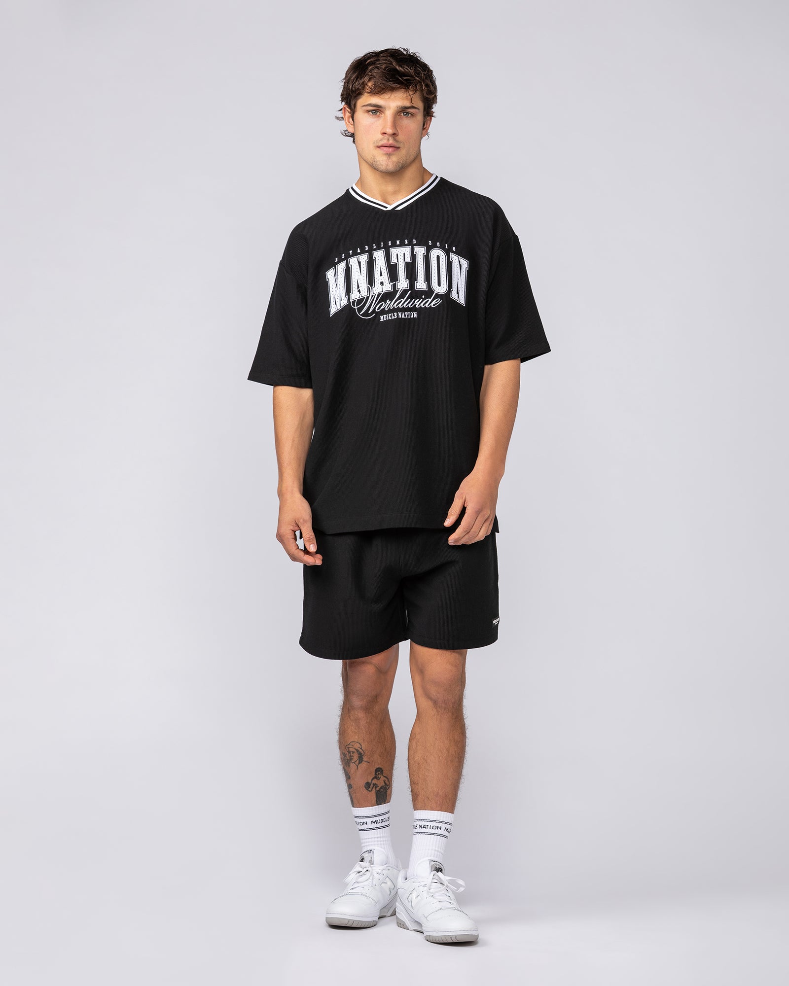 Everyday Jersey Shorts - Black-Shorts-S-082526BLK-S-MNAPPRL43907-6-Muscle Nation