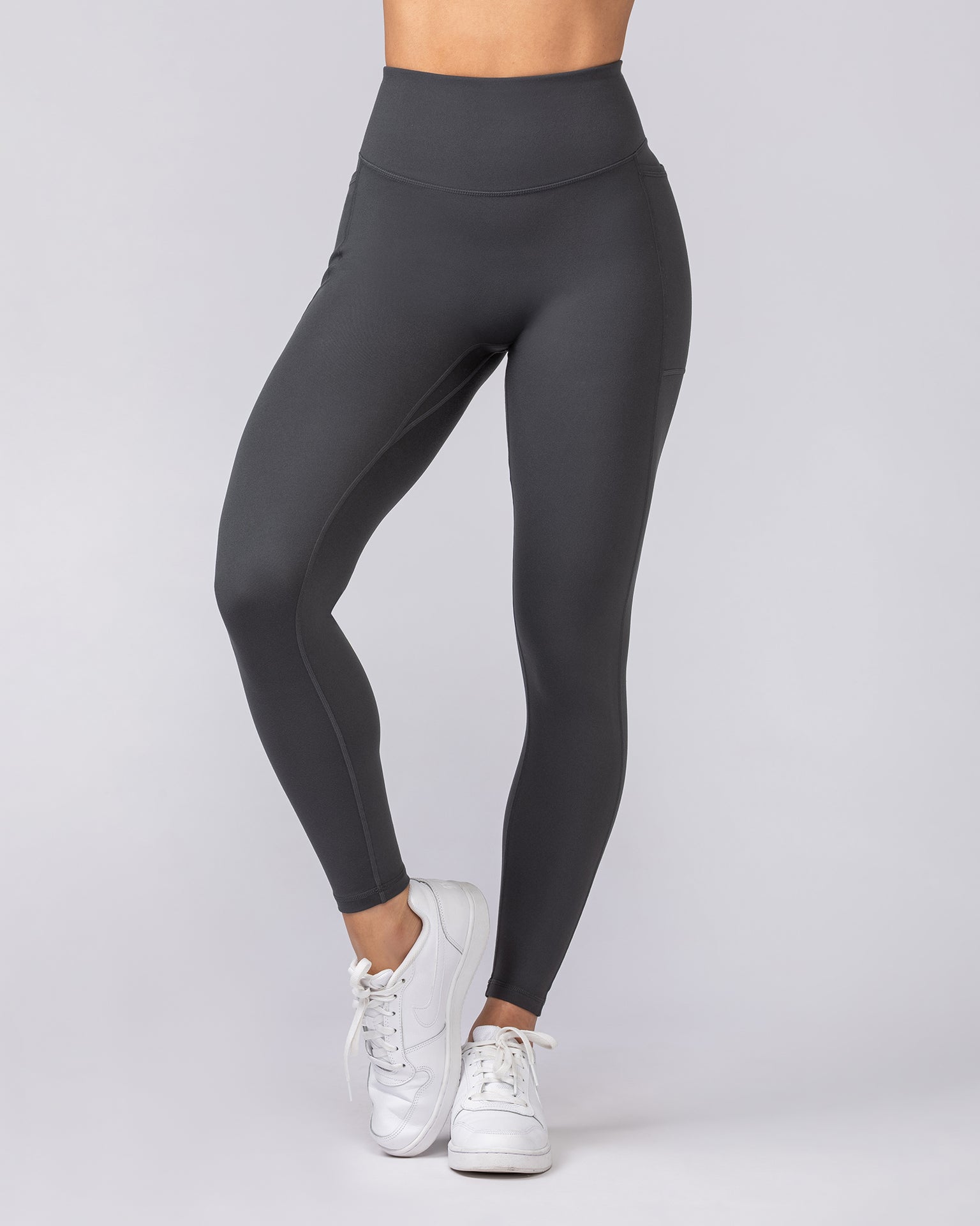 Everyday Pocket Ankle Length Leggings - Granite-Leggings-XXS-062506GRNT-XXS-MNAPPRL43049-4-Muscle Nation