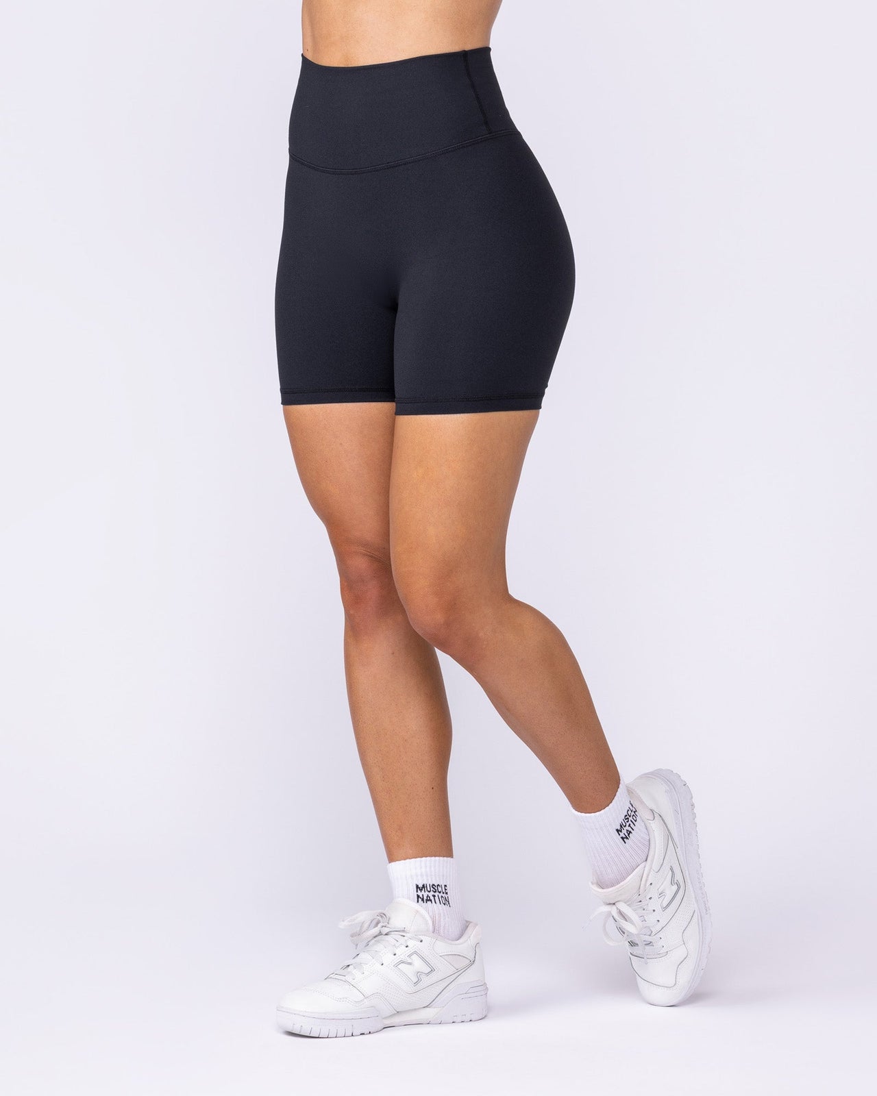 Evolve Signature Bike Shorts - Black-Shorts-XXS-112526BLK-XXS-MNAPPRL44770-3-Muscle Nation