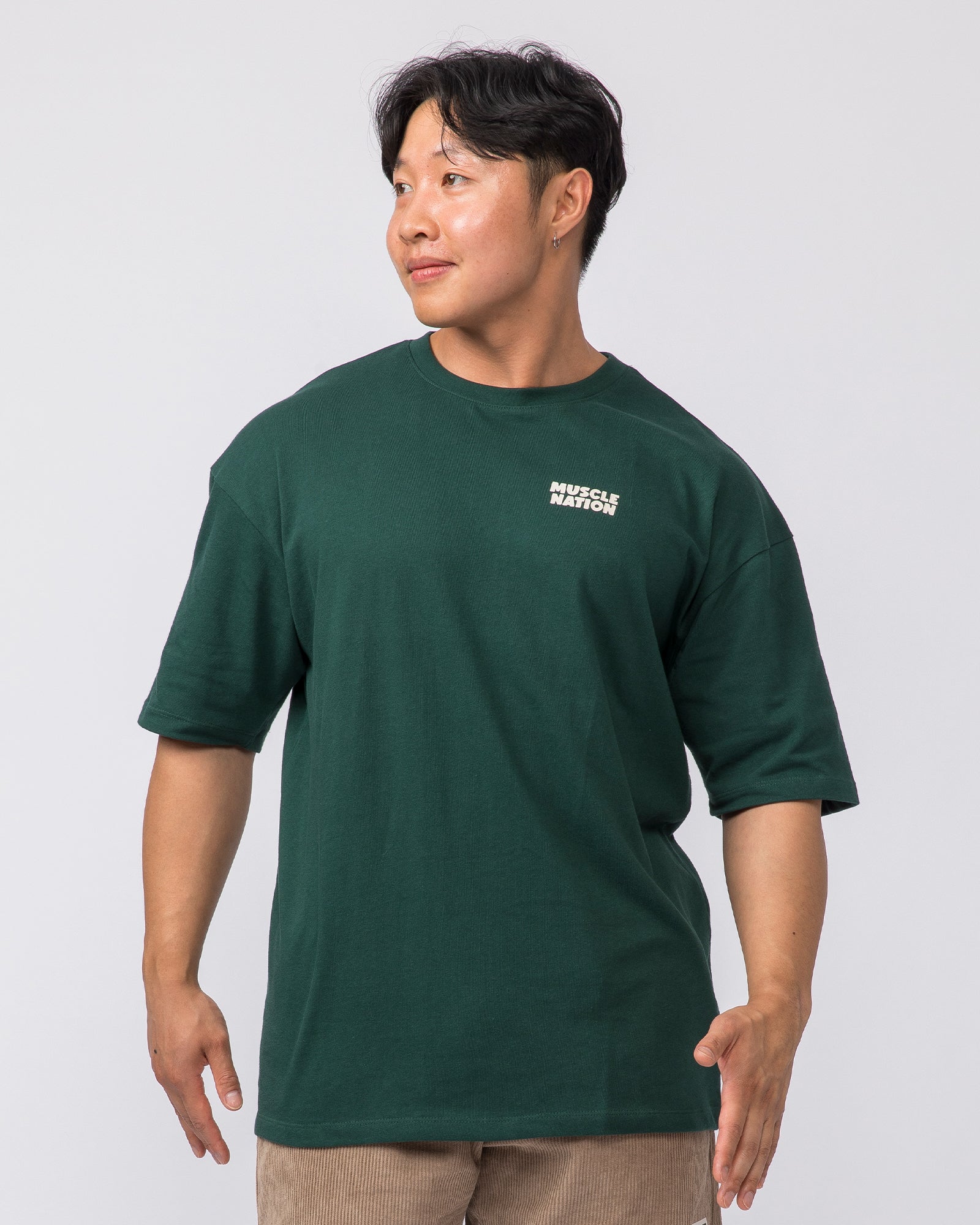 MN x Lee Lem Noods Oversized Tee - Sporting Green