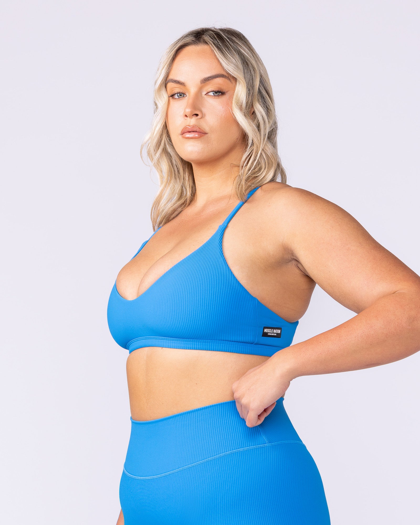 Fantasy Rib Bralette - Malibu-Bralettes-XXS-112503MLBU-XXS-MNAPPRL45854-3-Muscle Nation