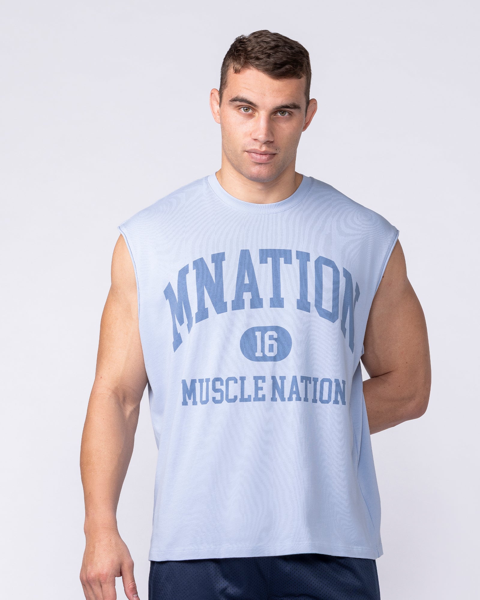 Fieldhouse Boxy Muscle Tank - Aero Blue