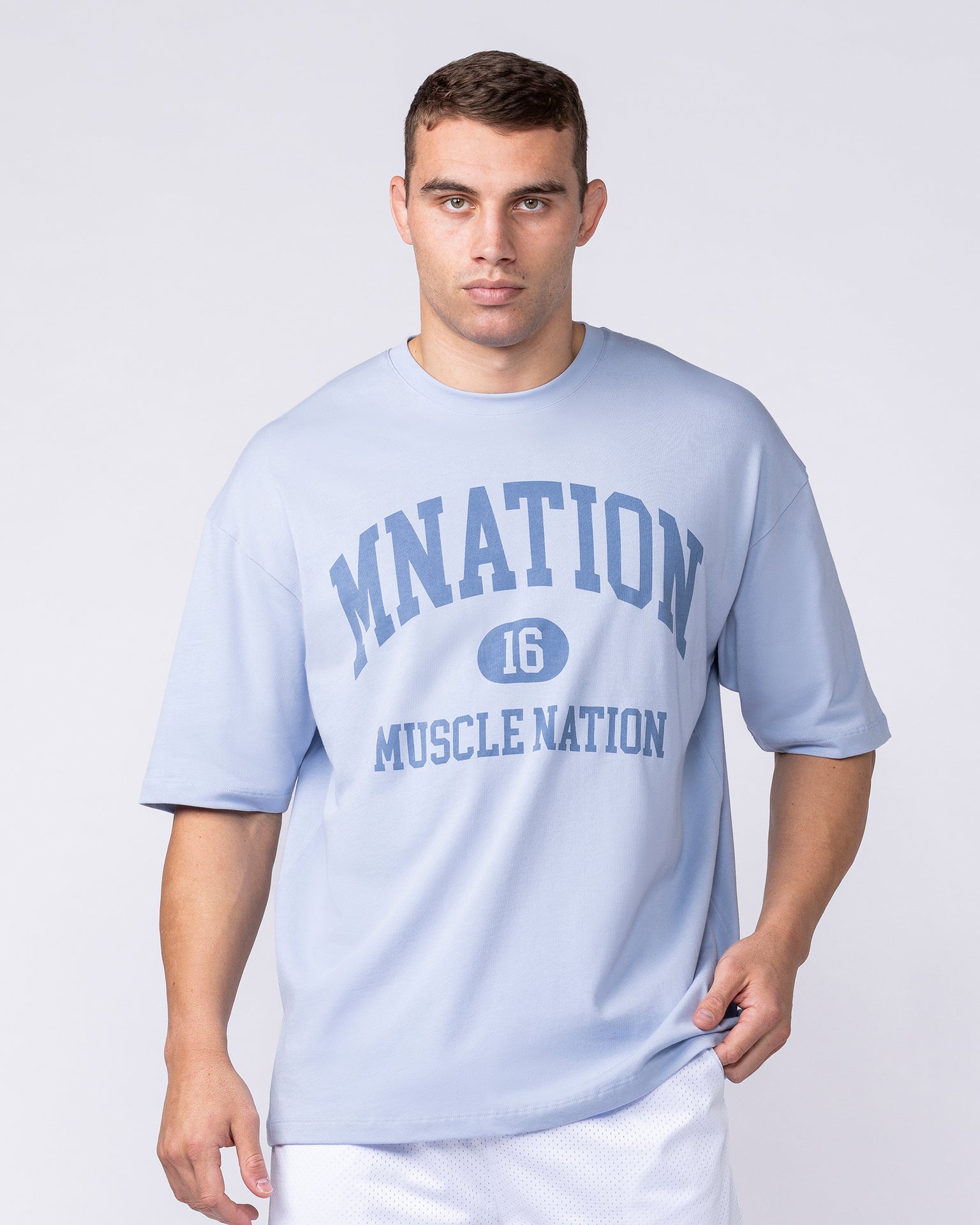 Fieldhouse Oversized Tee - Aero Blue