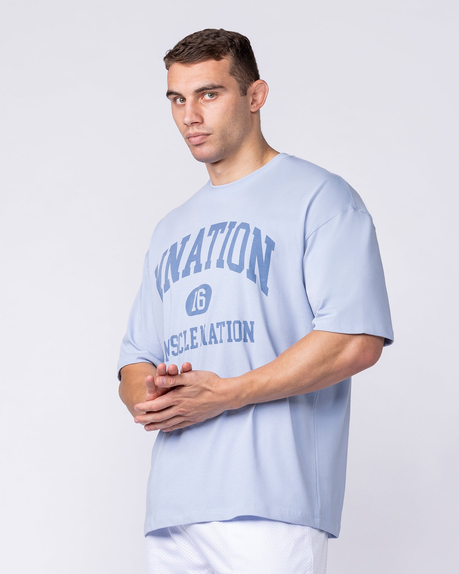 Fieldhouse Oversized Tee - Aero Blue