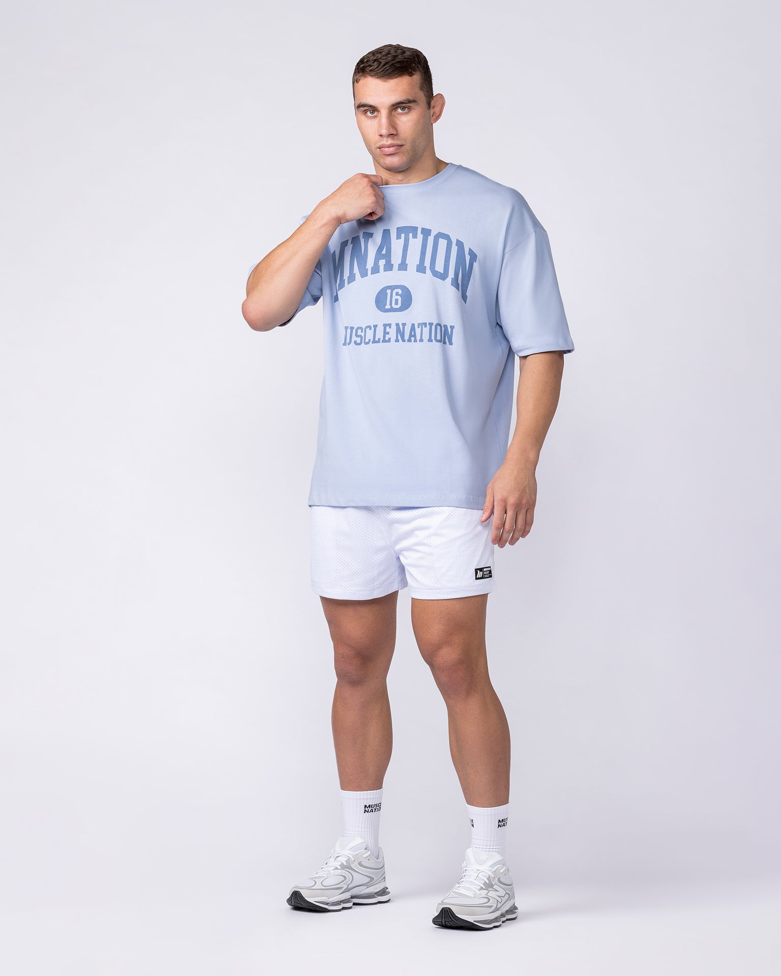 Fieldhouse Oversized Tee - Aero Blue