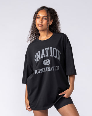 Fieldhouse Oversized Tee - Black
