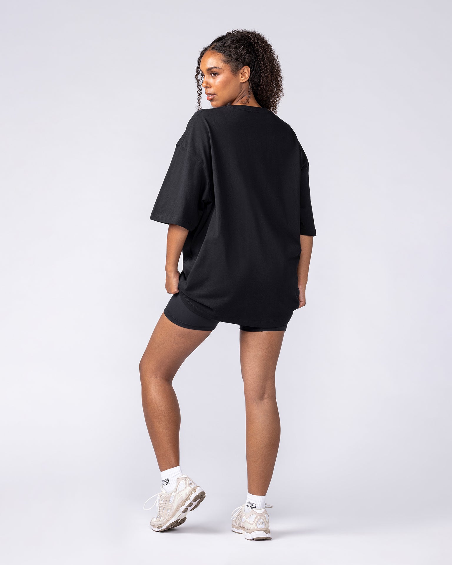 Fieldhouse Oversized Tee - Black