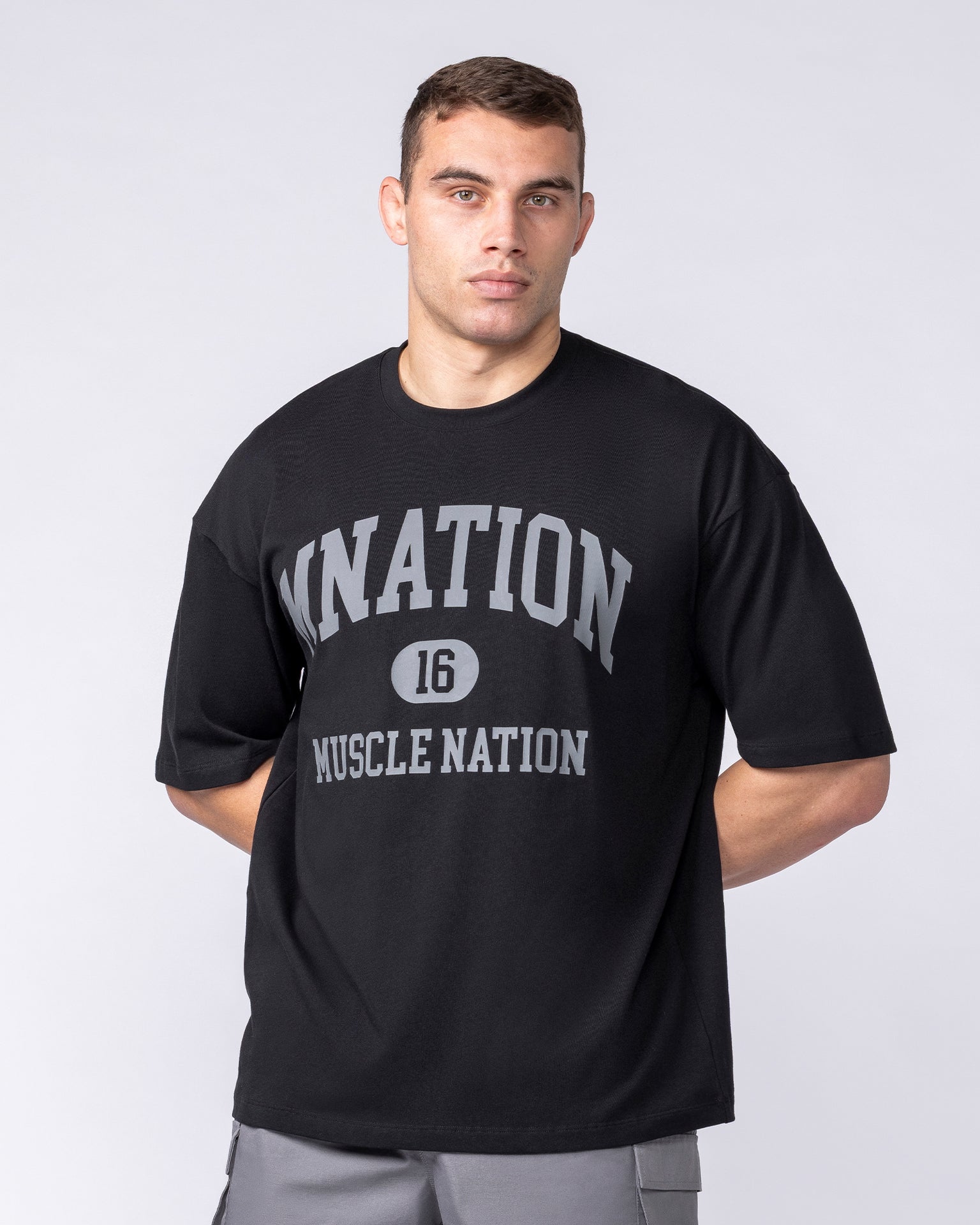 Fieldhouse Oversized Tee - Black