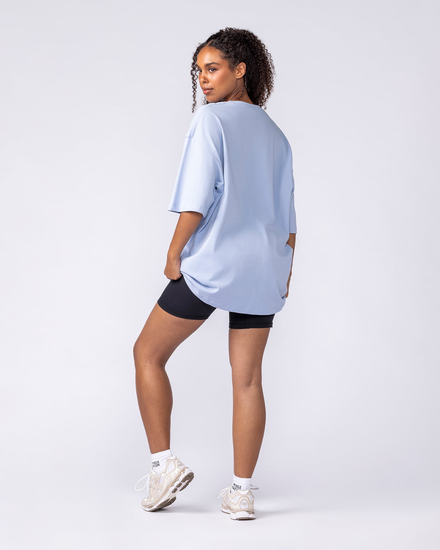 Fieldhouse Oversized Tee - Aero Blue