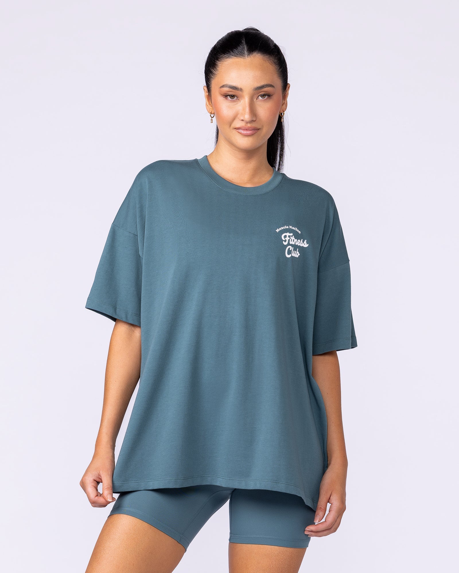 Fizz Oversized Tee - Jaded-T-Shirts-XXS-1125173JDD-XXS-MNAPPRL45887-2-Muscle Nation